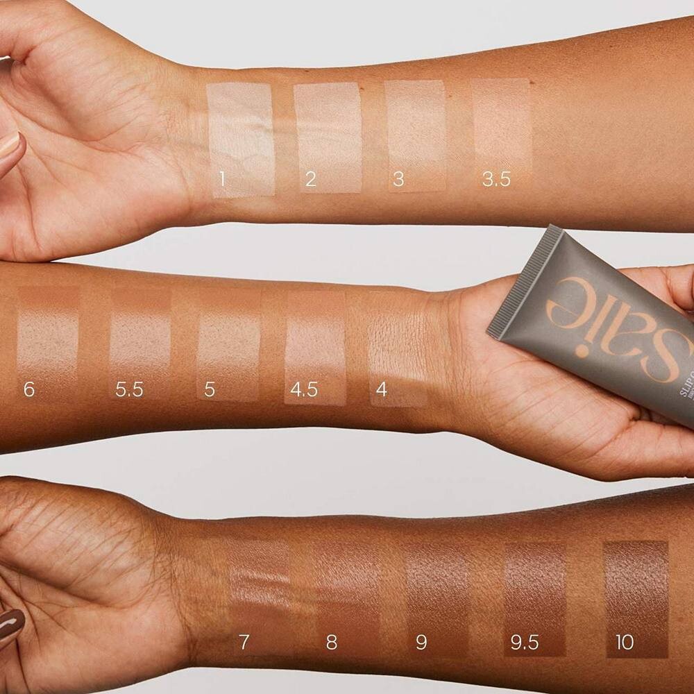 Легкий тонирующий увлажняющий крем Saie Slip Tint с минеральным цинком SPF 35 и гиалуроновой кислотой, 3 — фото 4