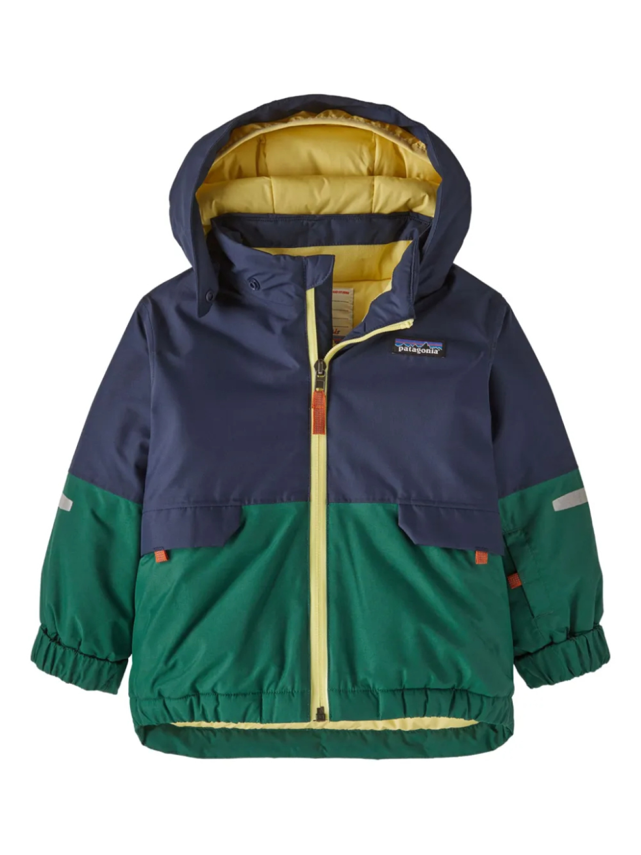 

Куртка Patagonia Kids с нашивкой-логотипом в стиле колор-блок, синий