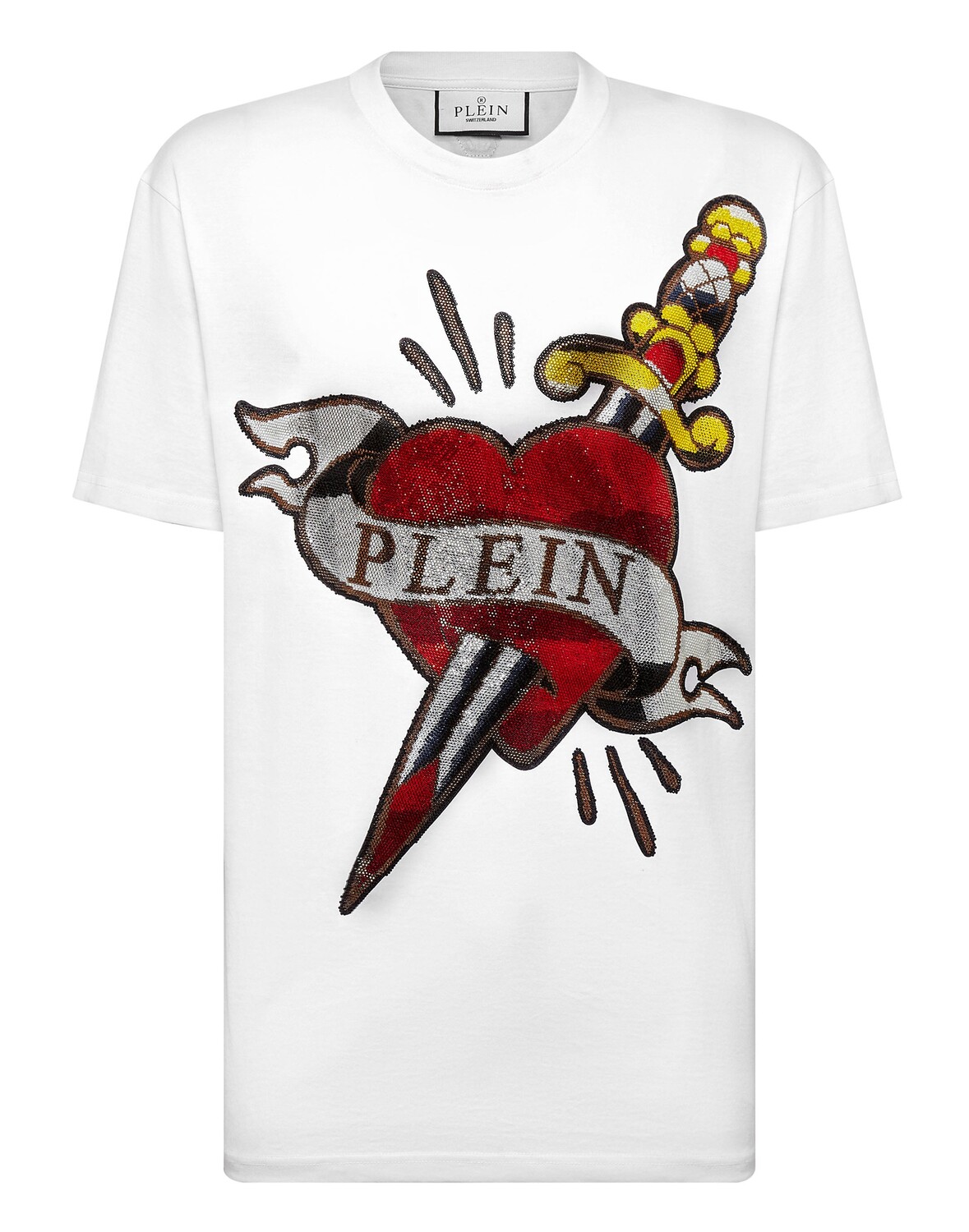 

Футболка с круглым вырезом SS Love Philipp Plein, белый