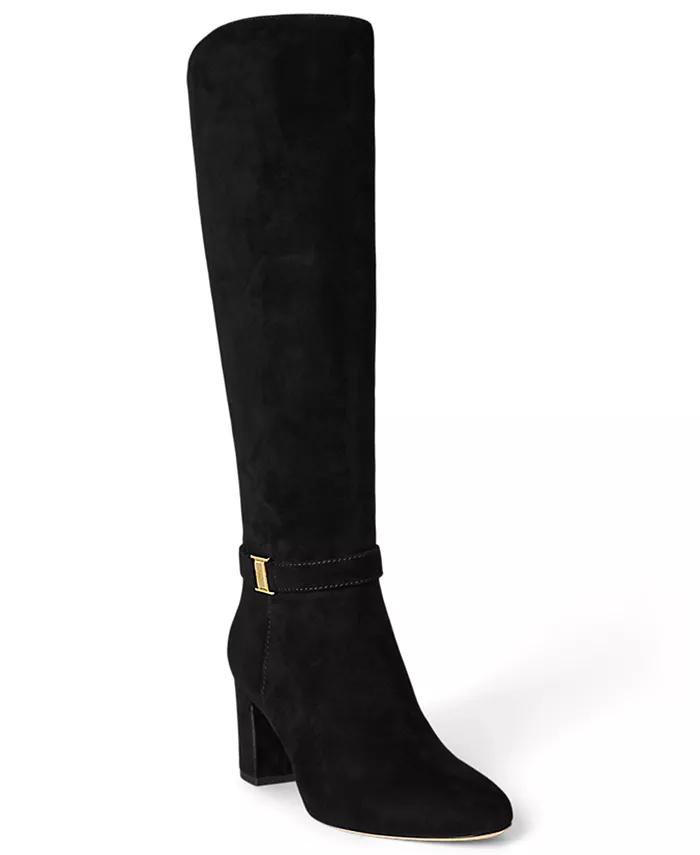 Женские сапоги Kellie Regular Tall Lauren Ralph Lauren, черный