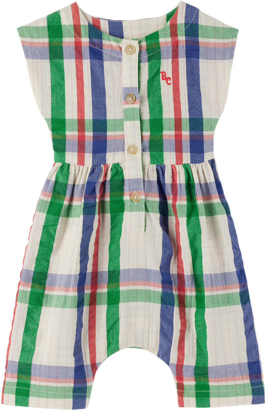 

Комбинезон в клетку BabyMadras, разноцветный Bobo Choses
