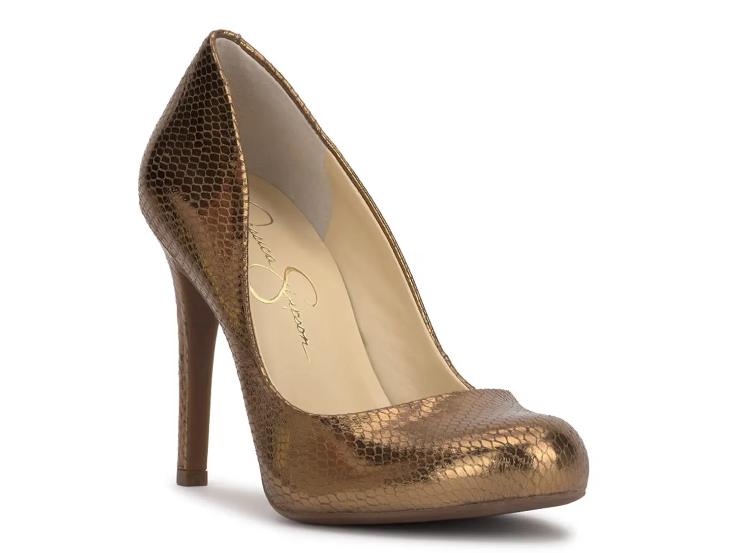 

Туфли Calie Pump Jessica Simpson, цвет bronzesnakeprint