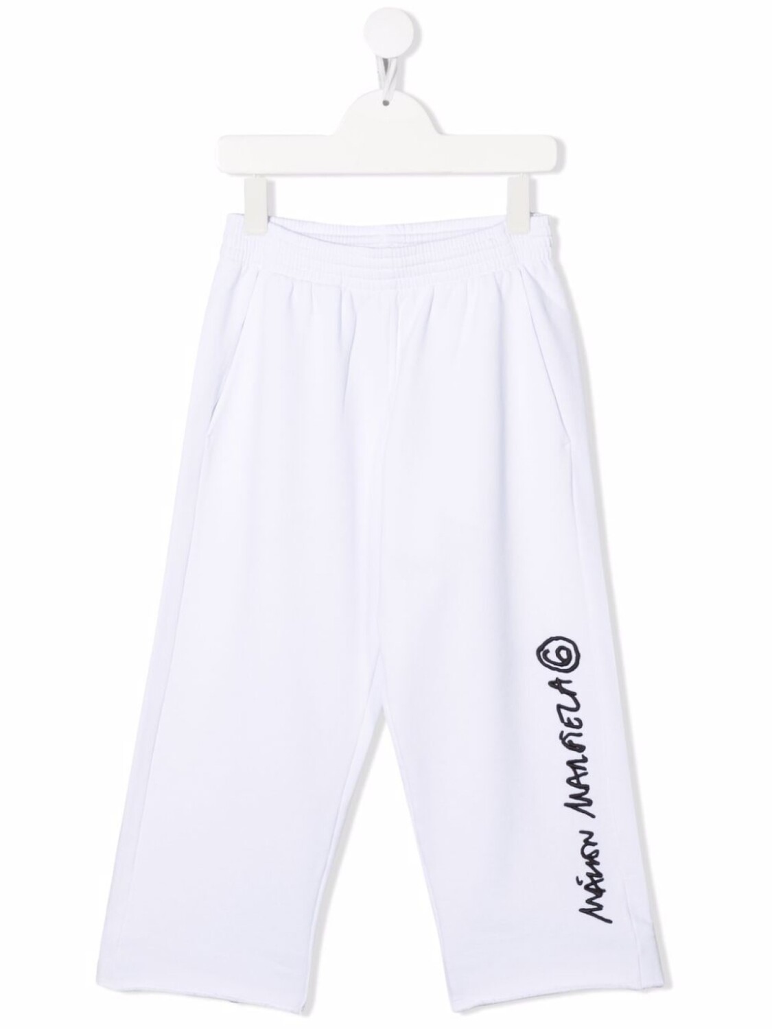

MM6 Maison Margiela Kids спортивные брюки с логотипом, белый