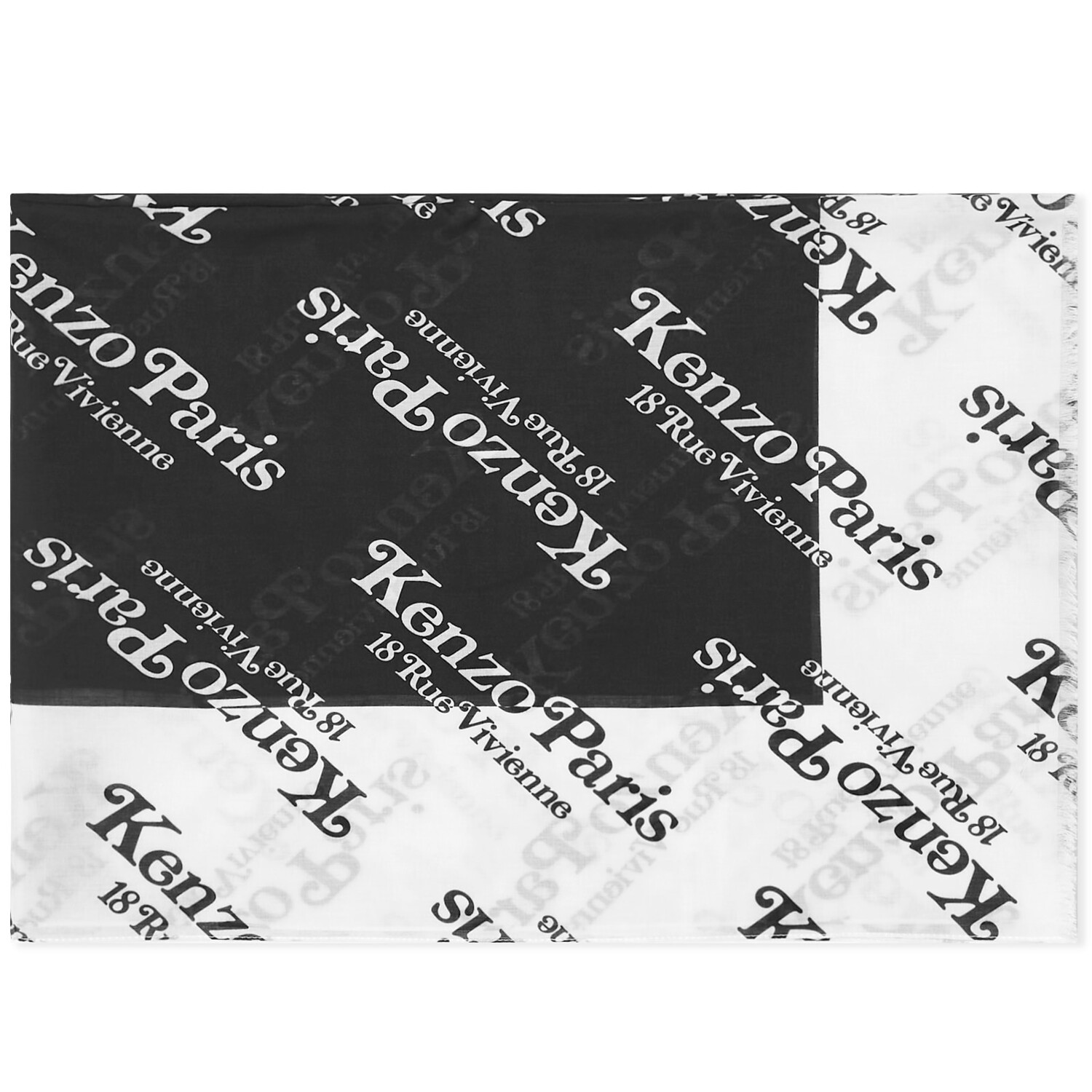 

Шарф Kenzo Stole Logo Scarf, черный
