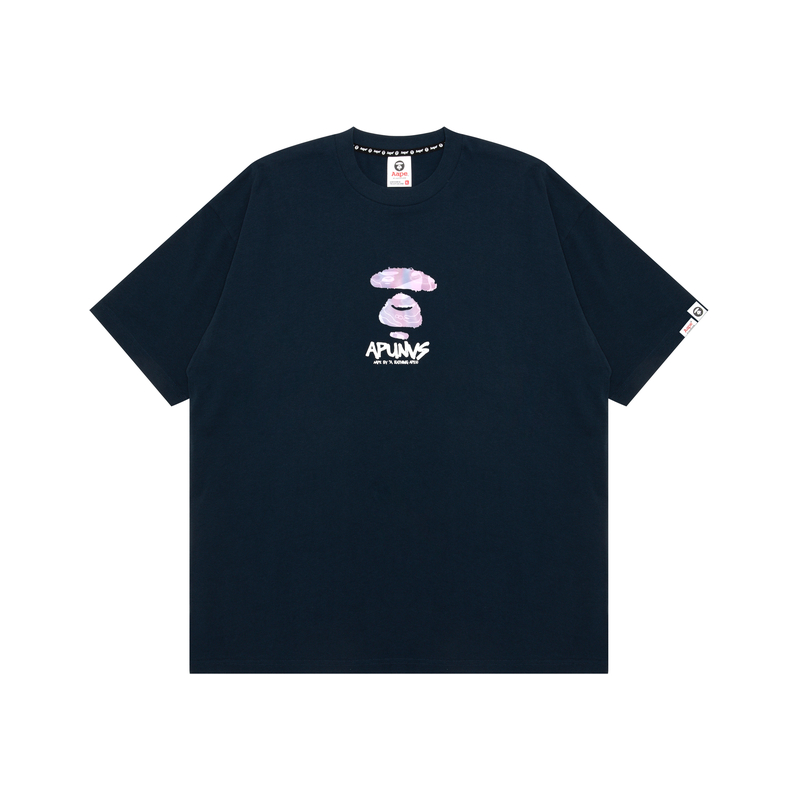 

Футболка с принтом логотипа A Bathing APE Aape, синий