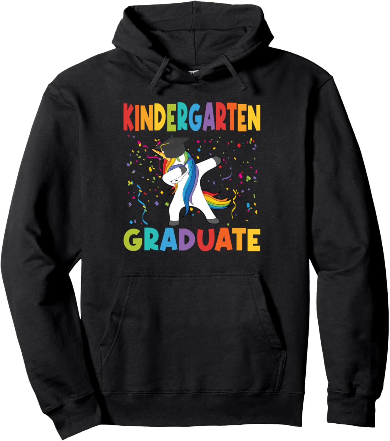 

Толстовка с единорогом для детского сада и выпускного Kindergarten Graduate & First Grade Gifts, черный