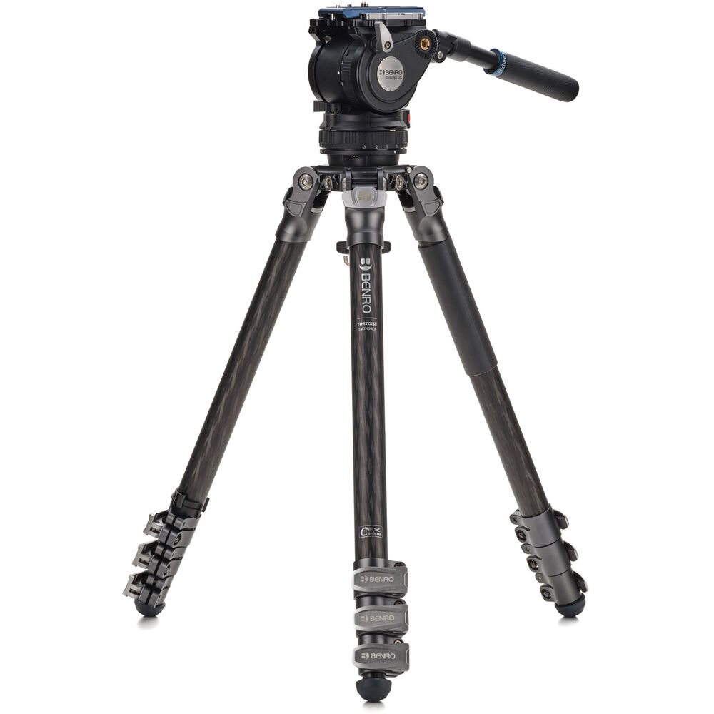 

Комплект штатива Benro Mammoth Series 3 из углеродного волокна с 4-секционным замком Flip-Lock и головкой BV6H PLUS