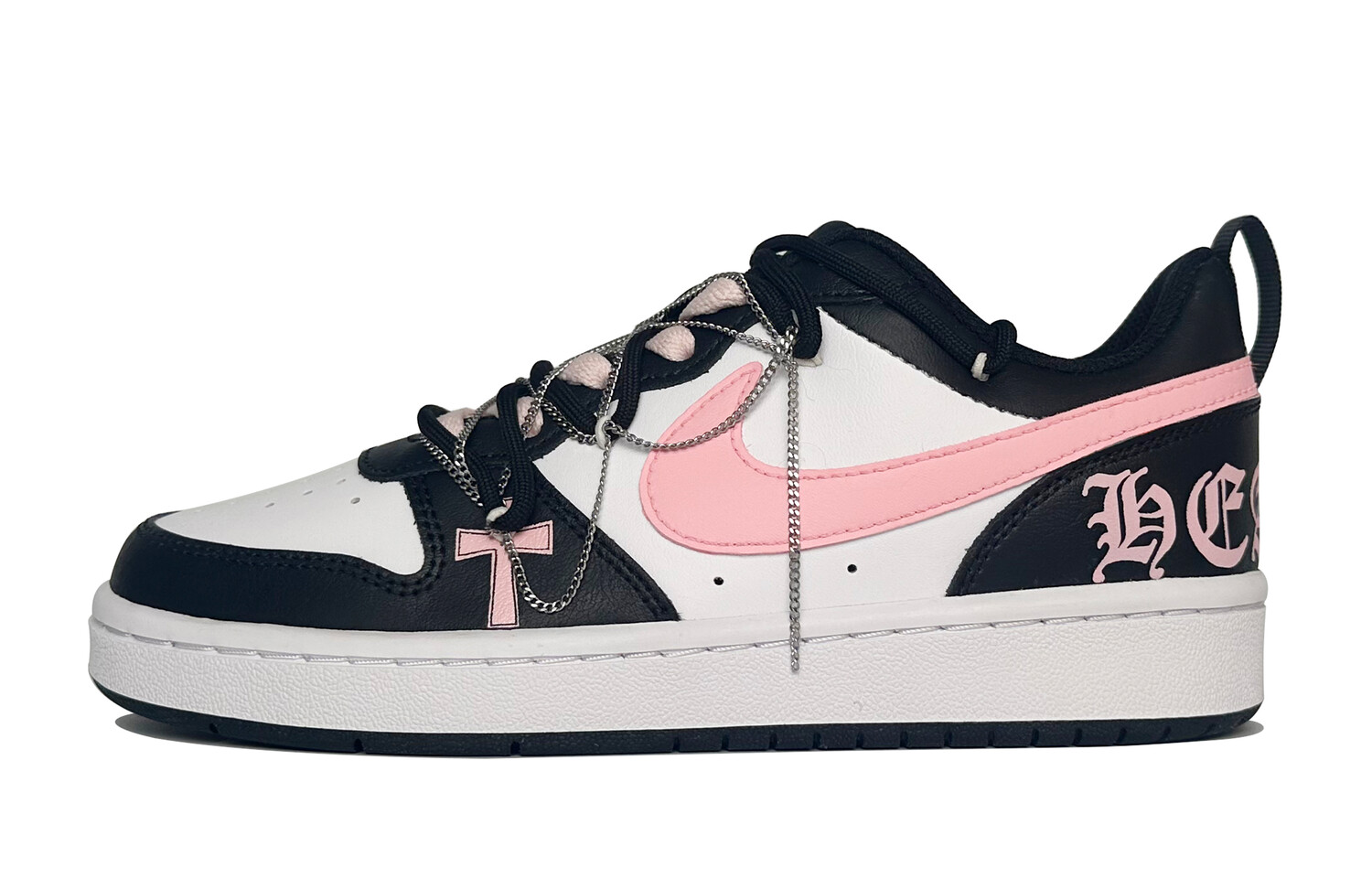 

Кроссовки Nike Court Borough Skateboard Shoes Women's Low-Top Pink, Черный, Кроссовки Nike Court Borough Skateboard Shoes Women's Low-Top Pink