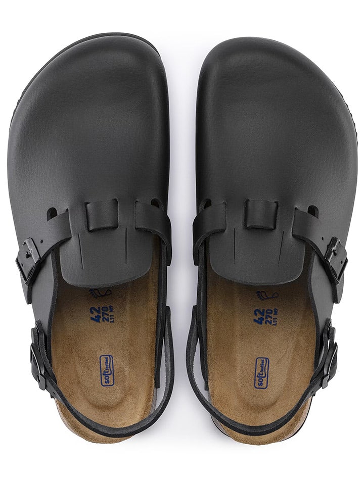 Birkenstock Кожаные сабо "Kay" черного цвета — фото 4