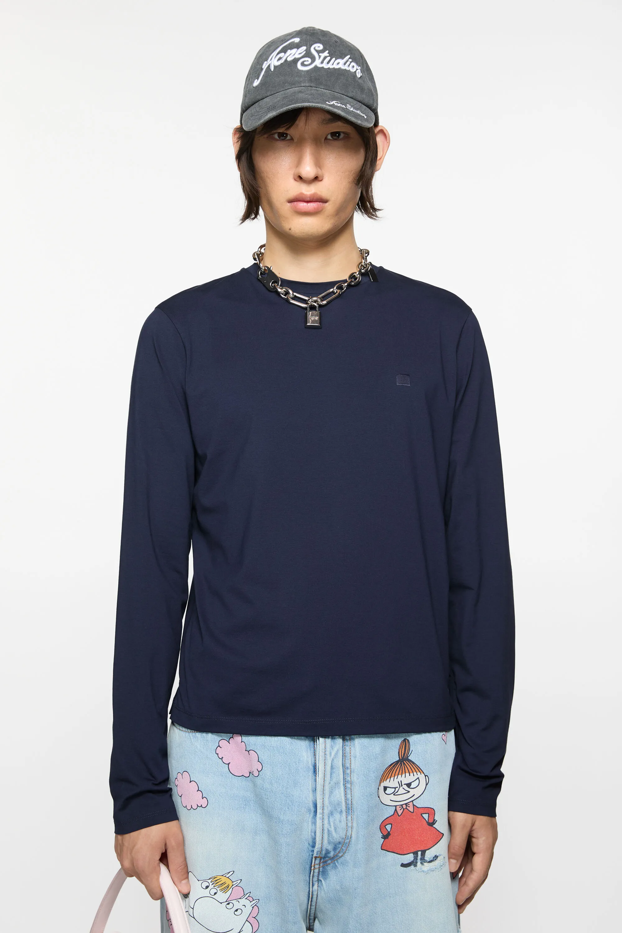 

Футболка с длинным рукавом - стандартный крой Acne Studios, Navy blue
