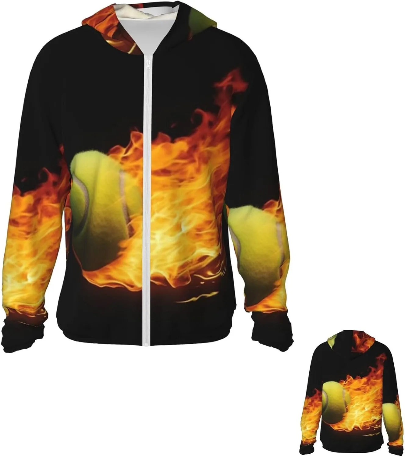 

Теннисная худи с защитой от солнца UPF 50+ на молнии и карманами PPTHSNVB