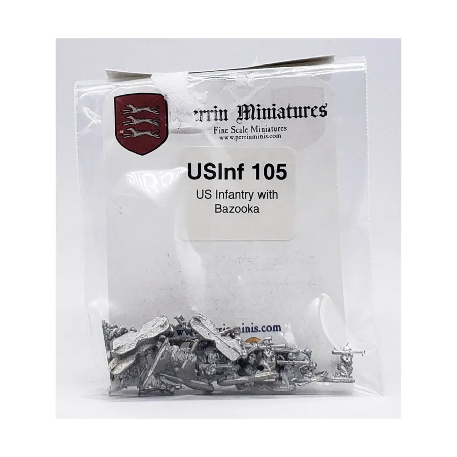 

Пехота США с базукой, WWII Miniatures - USA (10mm) (Perrin Miniatures)