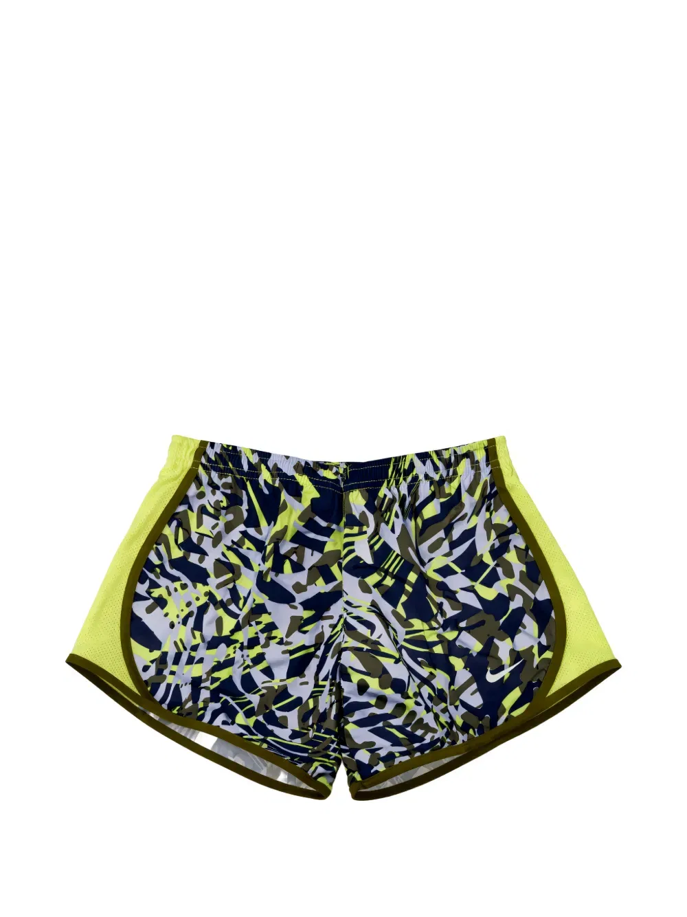 Шорты Dri-fit tempo с логотипом Nike Kids, желтый