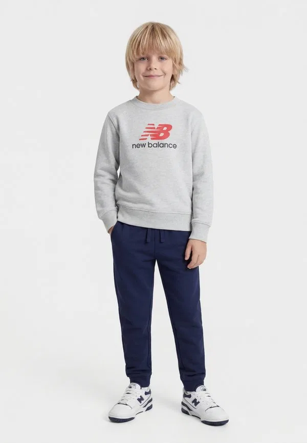 Спортивная толстовка с логотипом stacked New Balance, Grey Heather