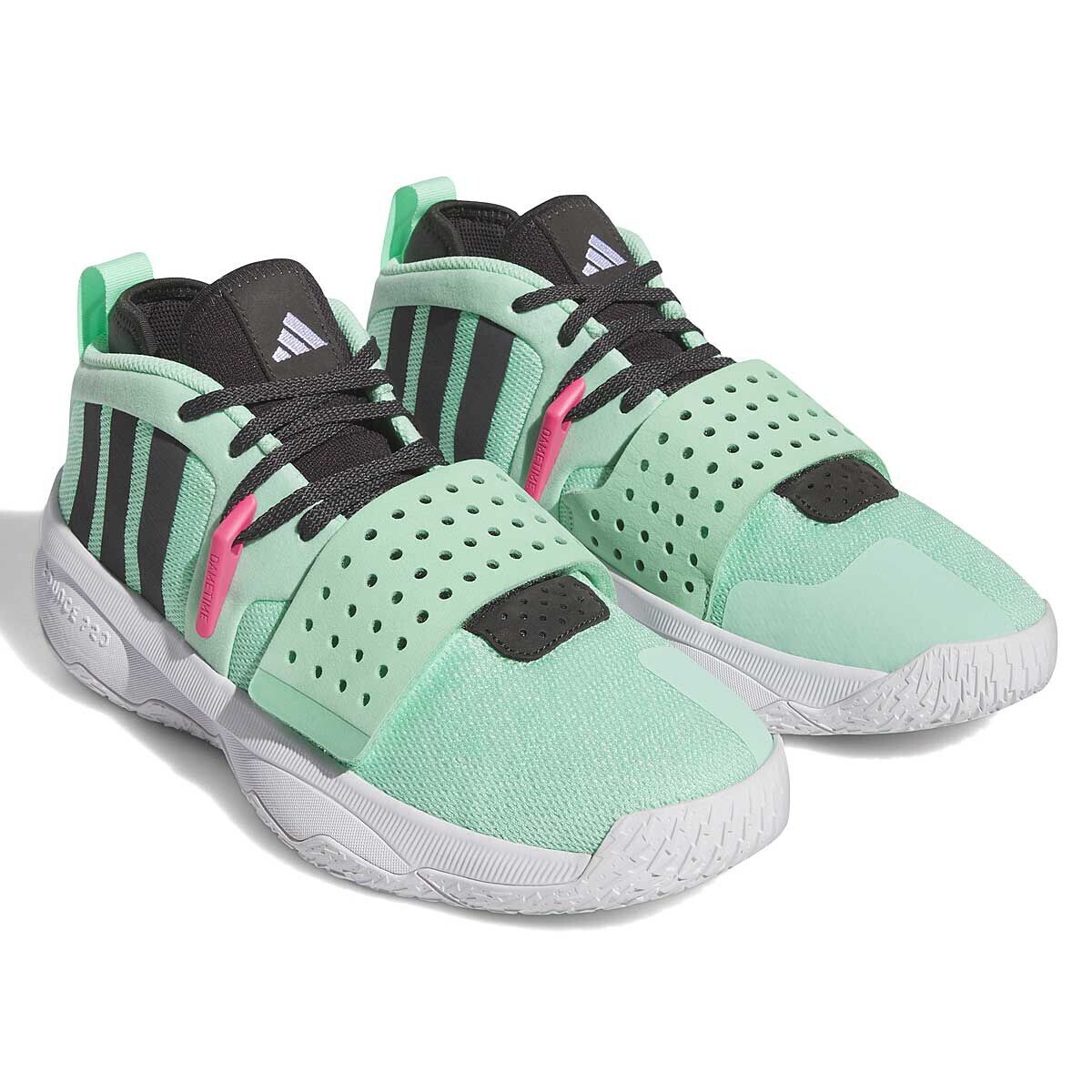 Кроссовки Adidas Dame 8 Extply, голубой/черный/белый — фото 2