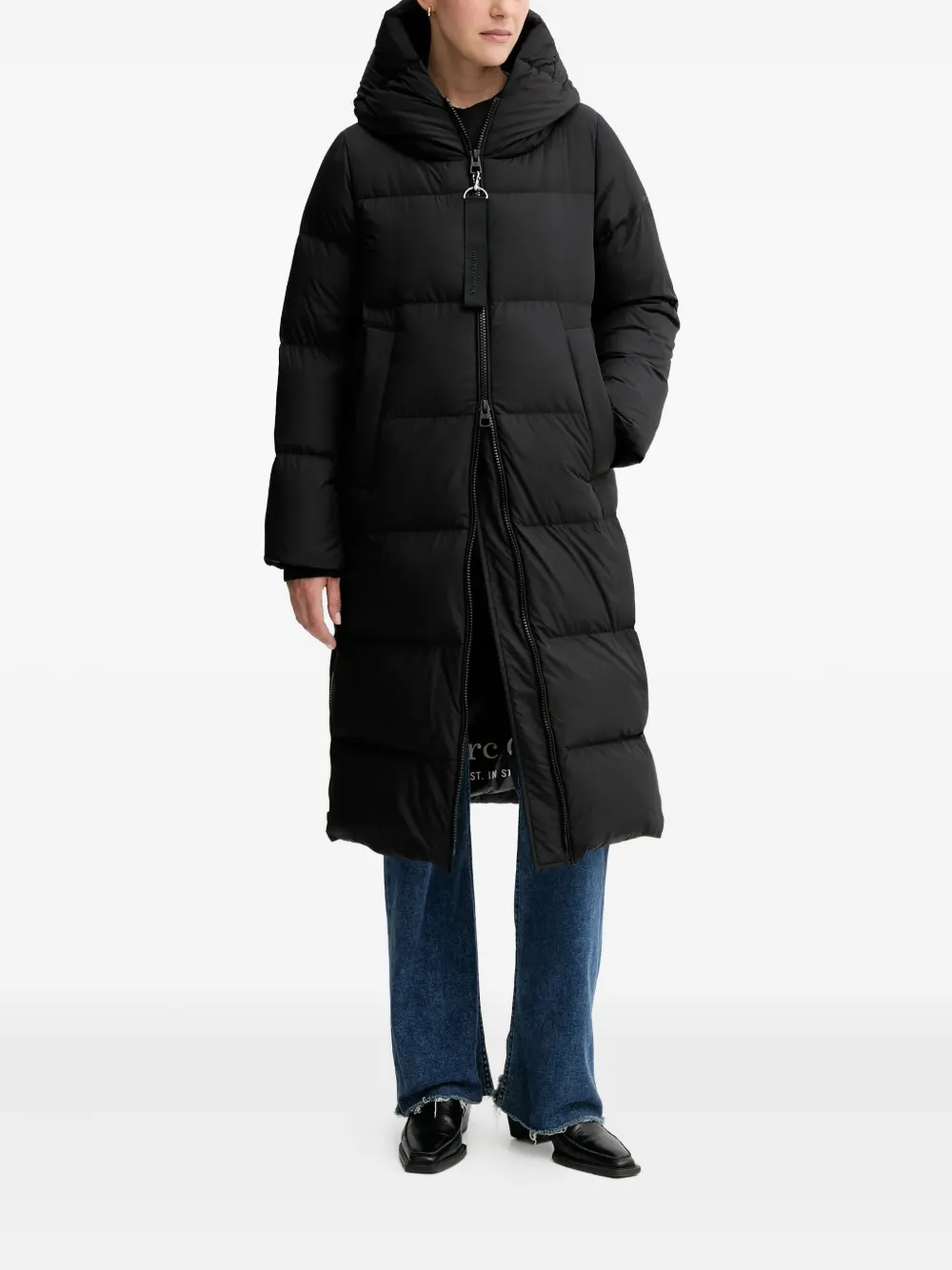 

Пальто с капюшоном Marc O'Polo, черный