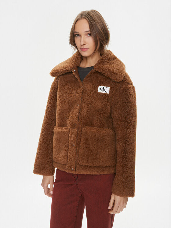 

Переходная куртка свободного кроя Calvin Klein, коричневый