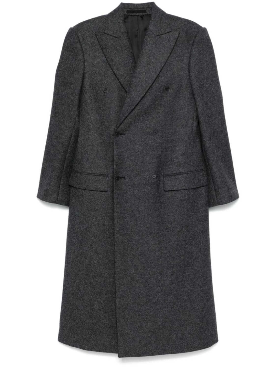 

Carven шерстяное пальто, серый
