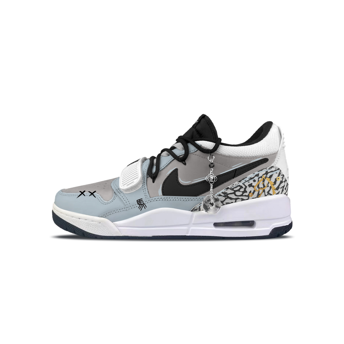 

Jordan Legacy 312 Abrasion Resistant Low top Vintage Basketball Shoes Unisex Gray