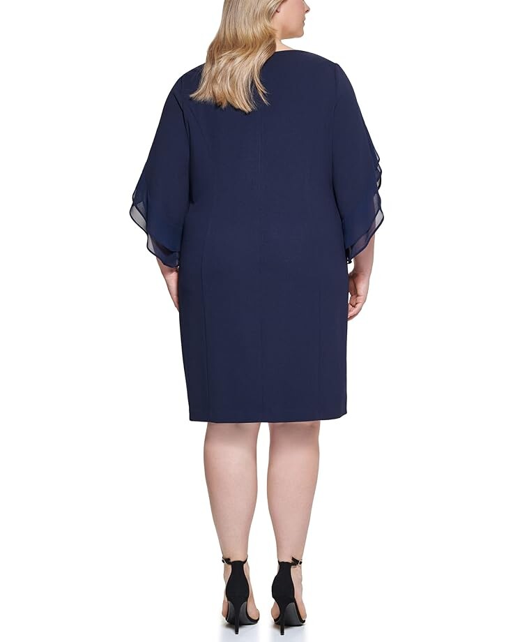 

Платье DKNY Plus Size Sheath Dress, темно-синий