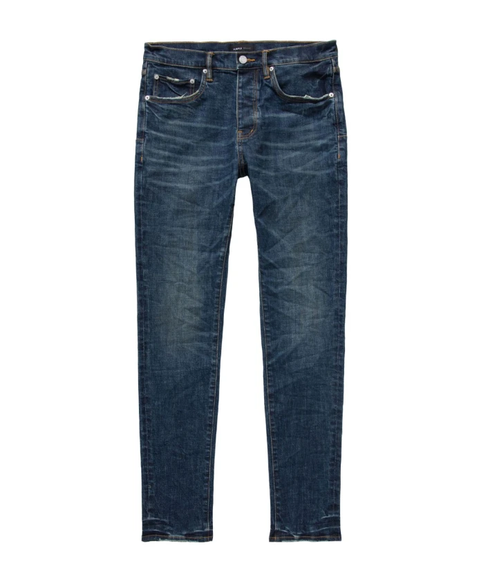 

Узкие джинсовые брюки с низкой посадкой, синие Purple Brand, синий