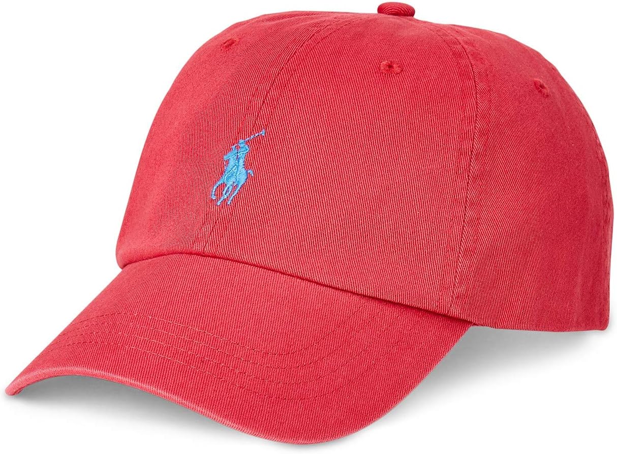 

Polo Ralph Lauren мужская бейсболка из хлопчатобумажного чино, Blue,Red