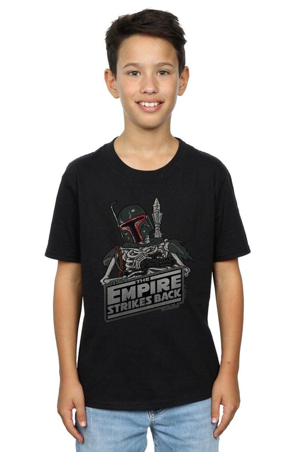 

Футболка со скелетом Бобы Фетта Star Wars, черный