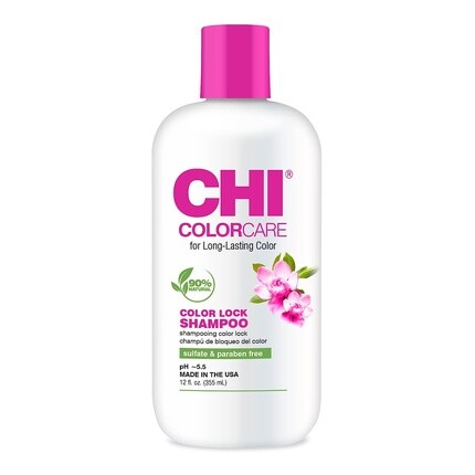 

Colorcare Color Lock Шампунь, 12 жидких унций — нежное очищение и увлажнение для окрашенных волос, Chi