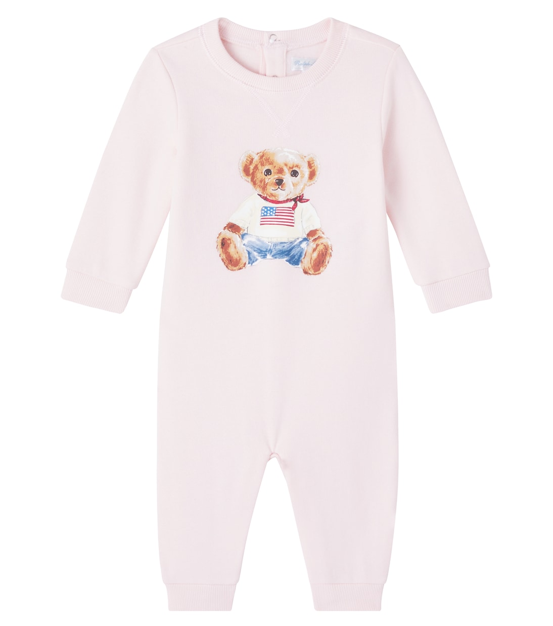 

Детский комбинезон Polo Bear из хлопковой смеси Polo Ralph Lauren Kids, Delicate Pink