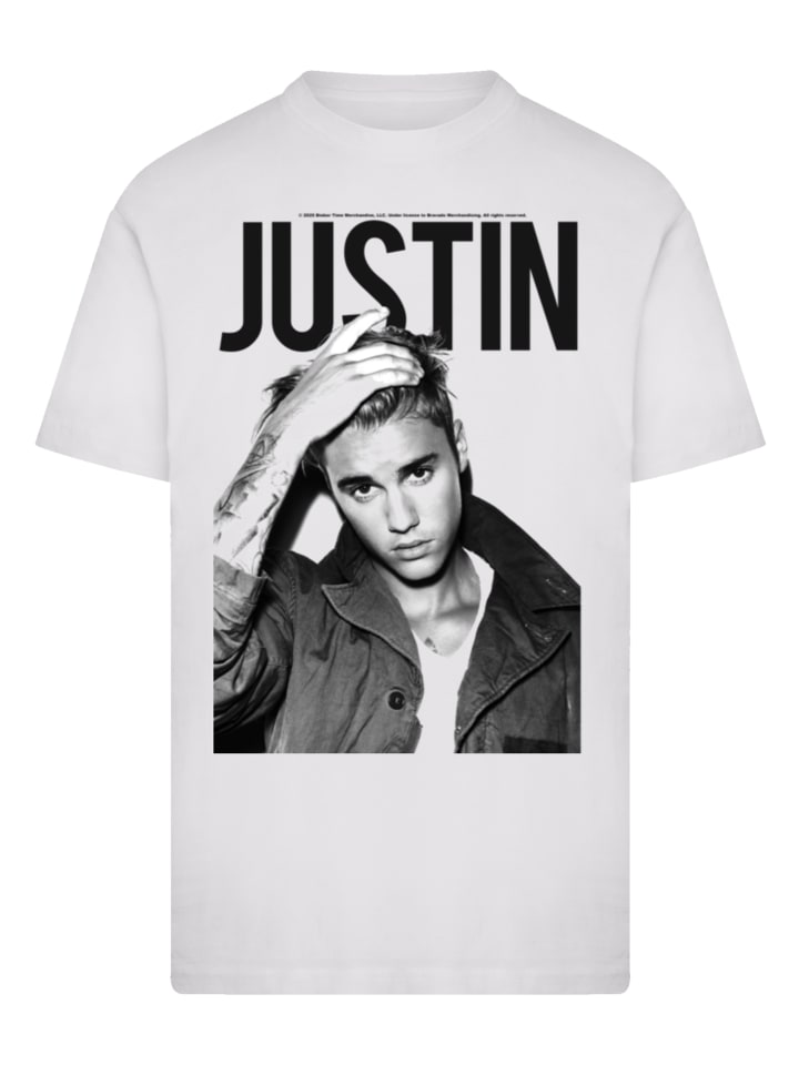 

Футболка Джастина Бибера белого цвета F4NT4STIC, Белый, Футболка Джастина Бибера белого цвета F4NT4STIC