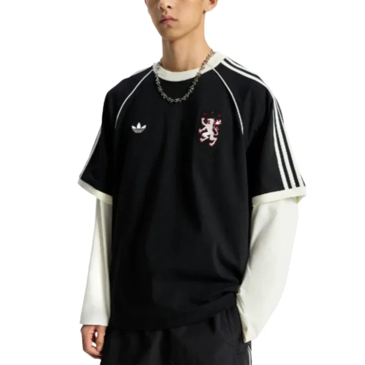 Футболка свободного кроя Adidas Originals SS26 черная — фото 4