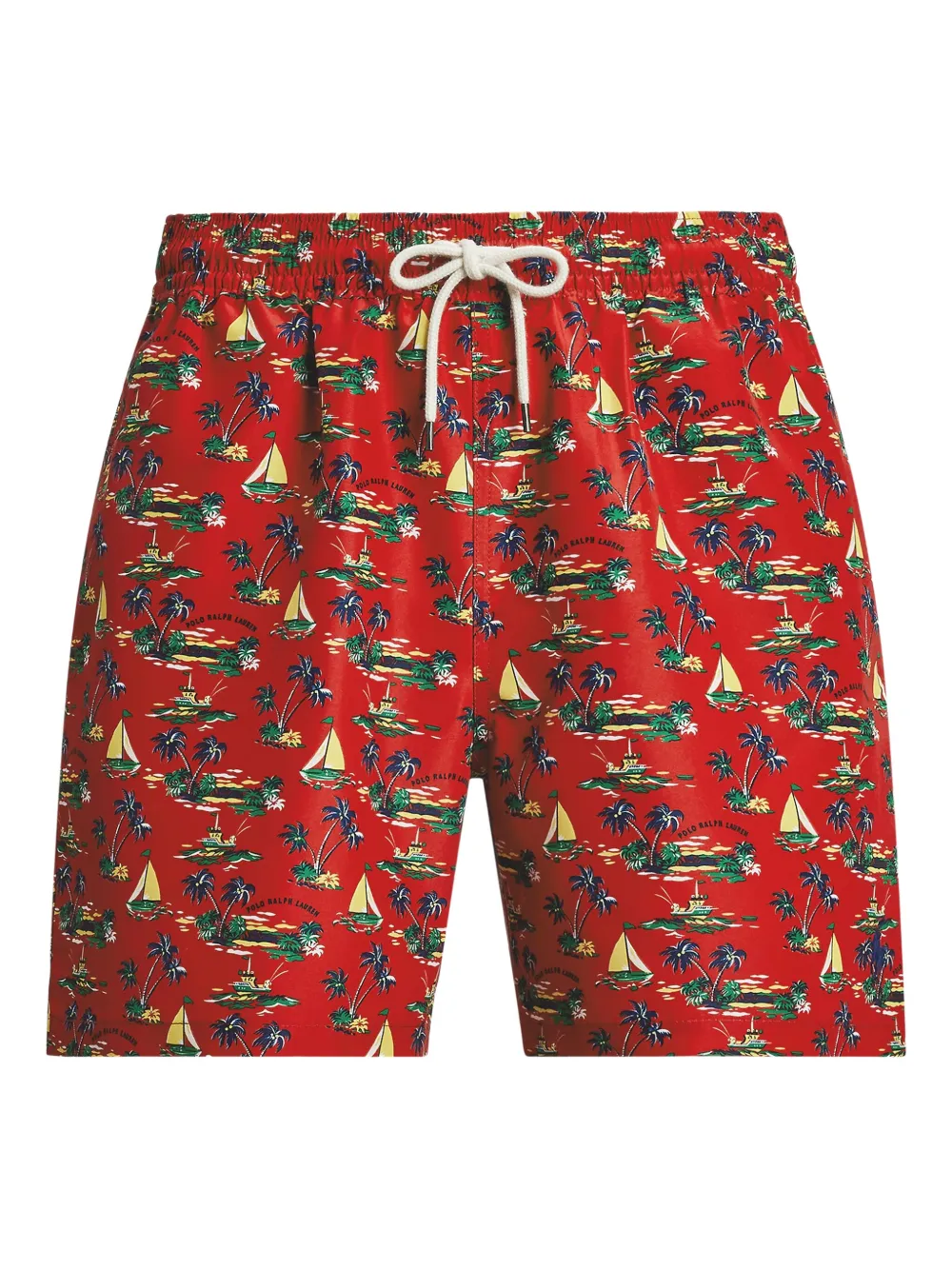 

Плавки-шорты с графичным принтом Polo Ralph Lauren, красный