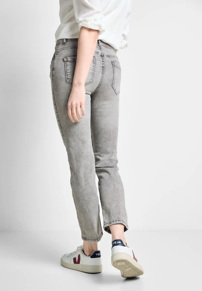 

Прямые джинсы Cecil, смесь мягких материалов, цвет Mid Grey Used Wash