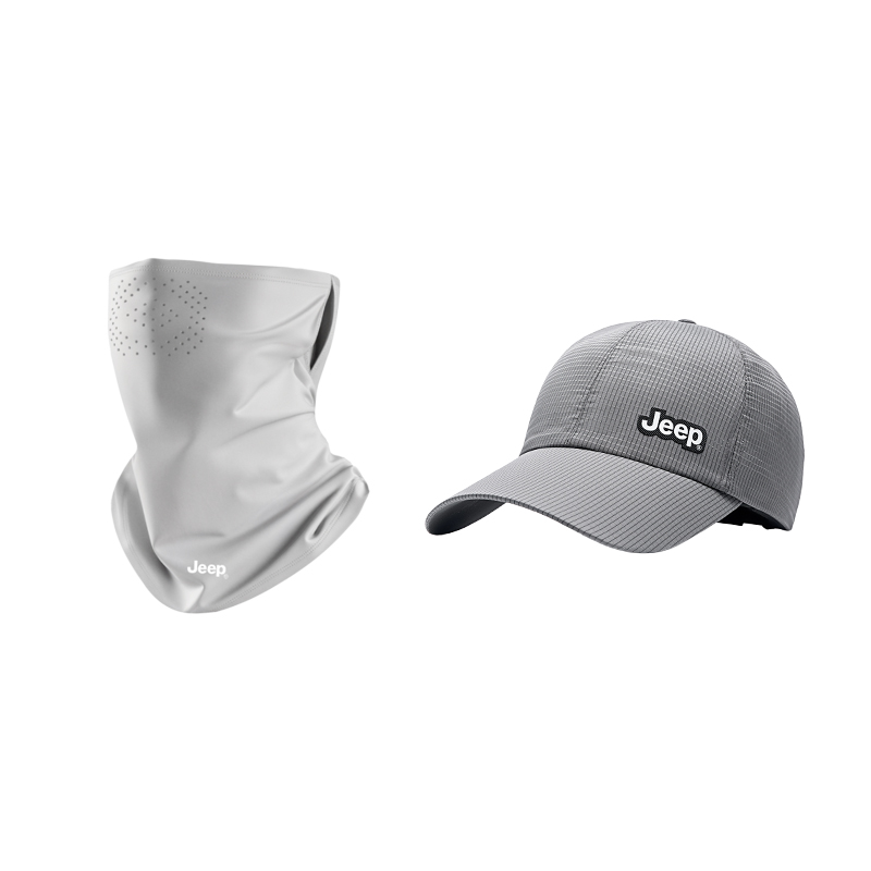 

Jeep Маска для защиты от солнца Polyamide UPF50+ Unisex Light Gray