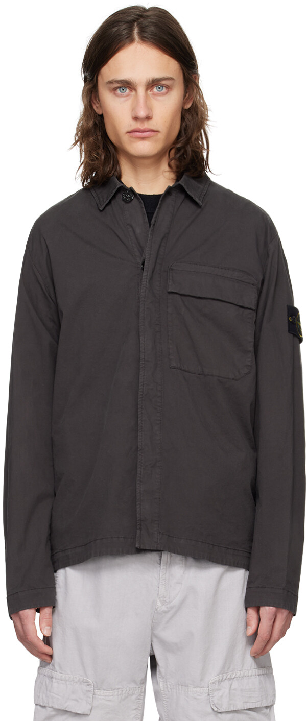 

Серая куртка Regular Fit Overshirt Stone Island