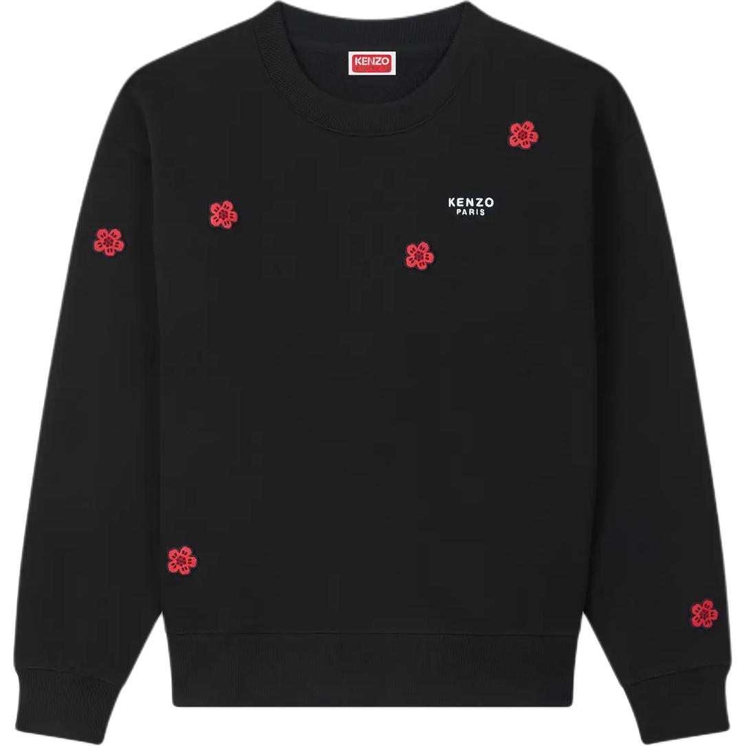 

Kenzo Женская толстовка, черная, с круглым вырезом, средней и стандартной длины