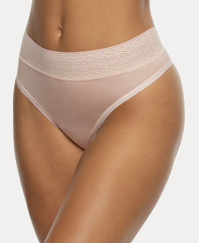 

Женское нижнее белье Serene из модала и кружевных стрингов Felina, розовый