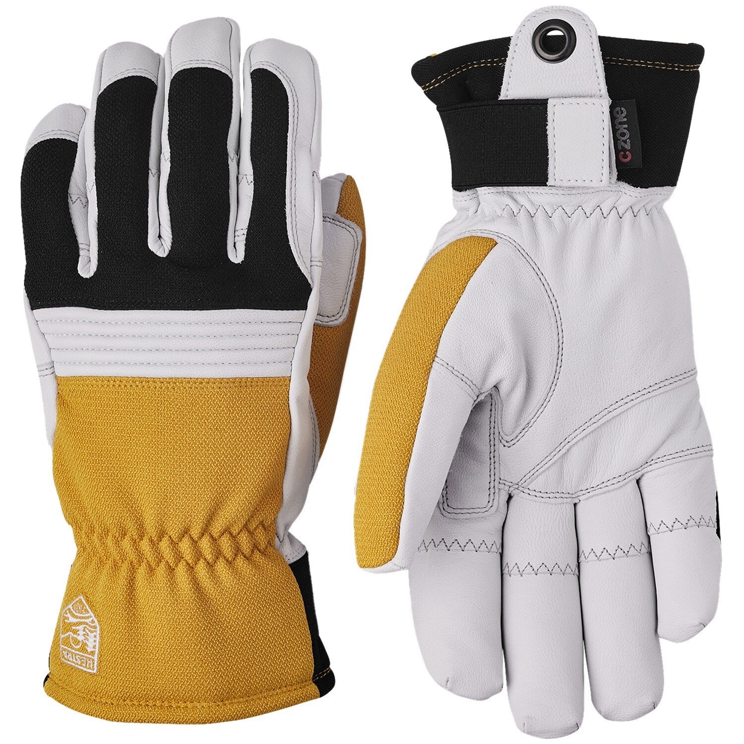 

Перчатки Hestra Couloir, цвет Mustard/Off White