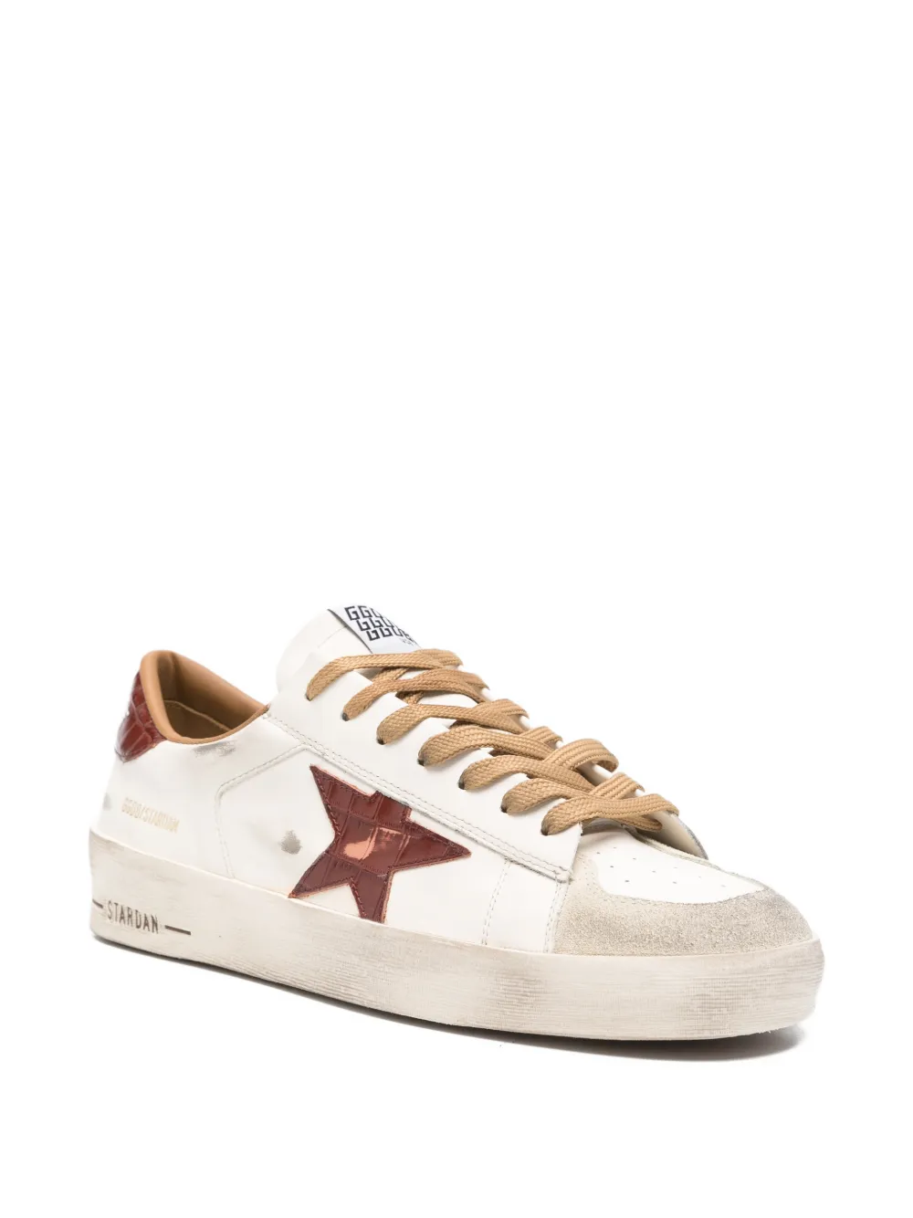 Кожаные кроссовки Stardan с мотивом звезды Golden Goose, белый — фото 2