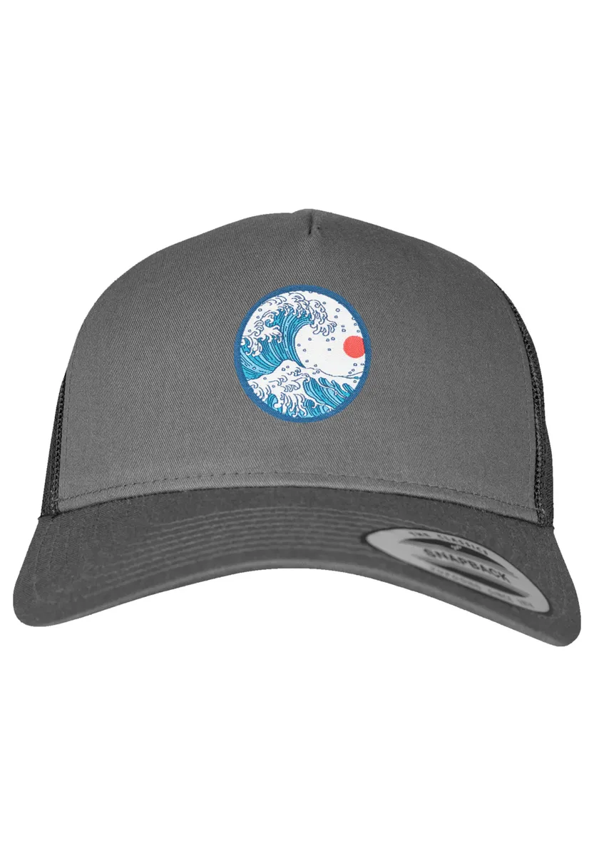 

F4NT4STIC Кепка "Retro Trucker Cap Kanagawa", принт, цвет Charcoal