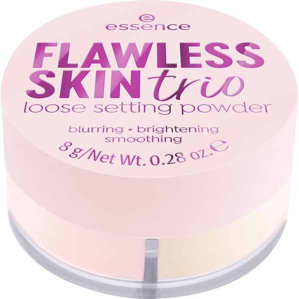 

Рассыпчатая пудра для лица, 8 г Essence Flawless skin trio