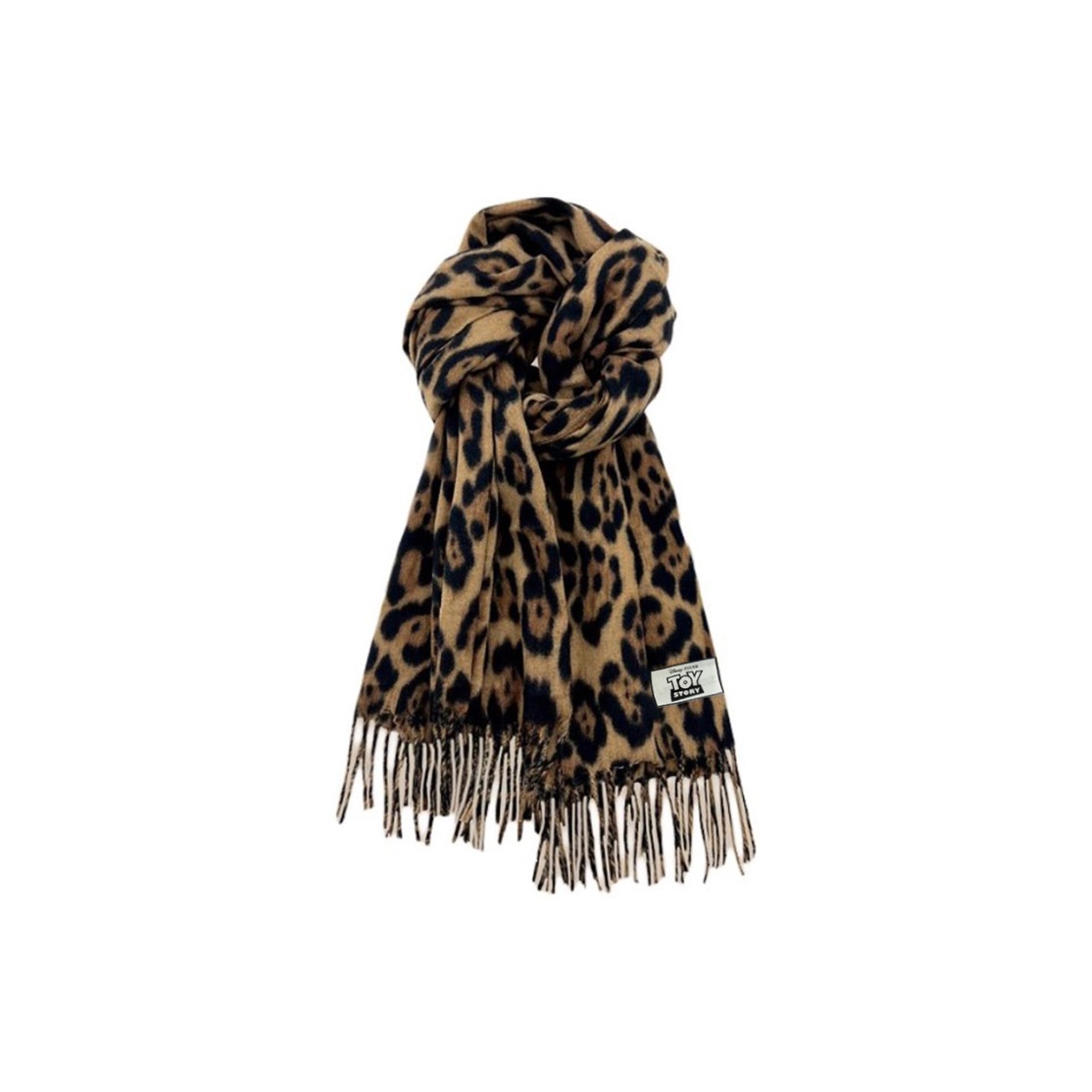 

Disney Вязаный шарф унисекс, Leopard Print Brown