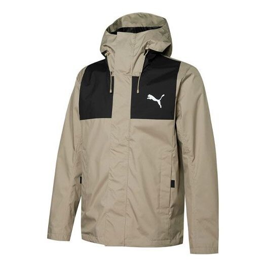 

Куртка outdoor colorblock logo sports hooded jacket gray Puma, серый