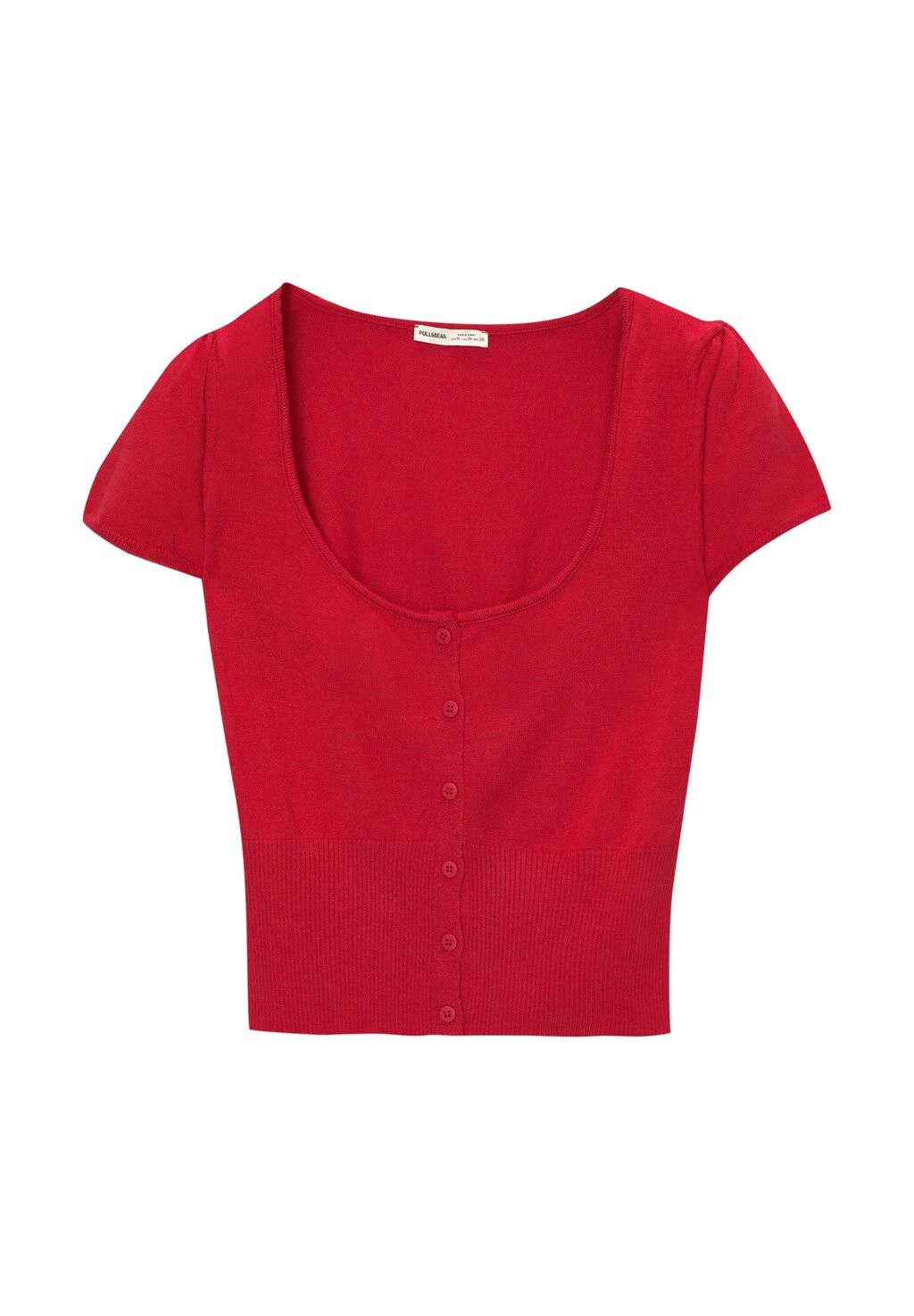 

Кардиган SHORT SLEEVE PULL&BEAR, красный