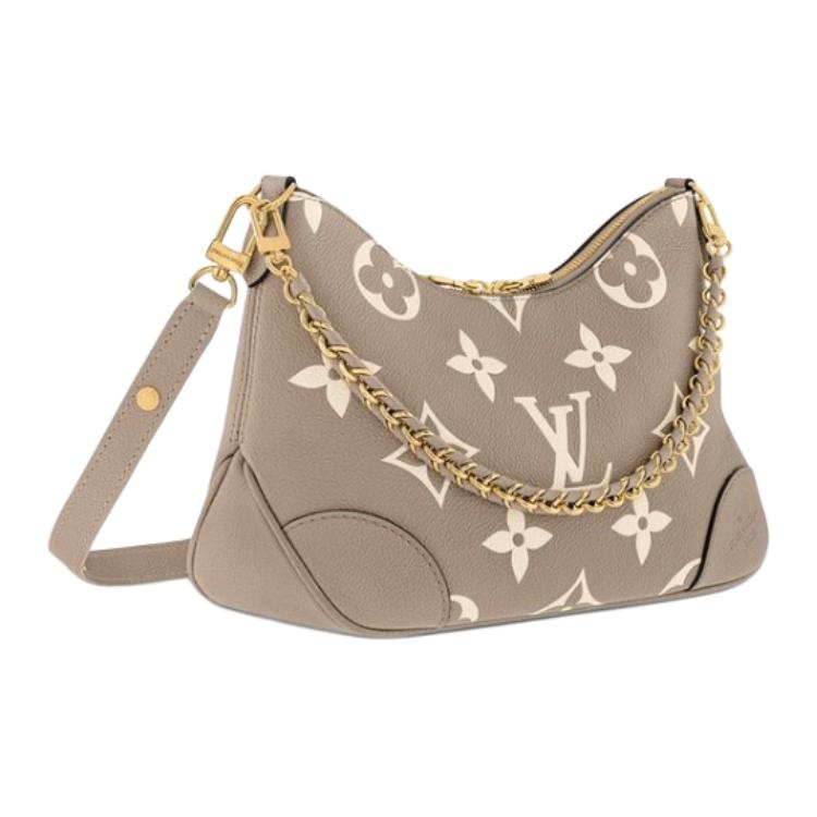 Сумка кросс-болонь женская голубино-серый/крем LOUIS VUITTON — фото 3