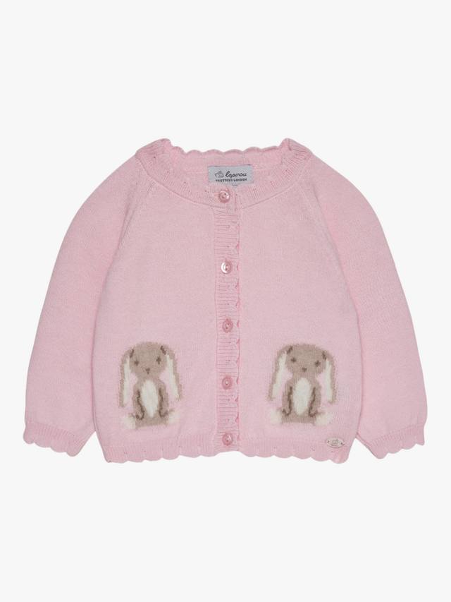 

Кардиган из смеси шерсти baby bunny Trotters, цвет Pale Pink