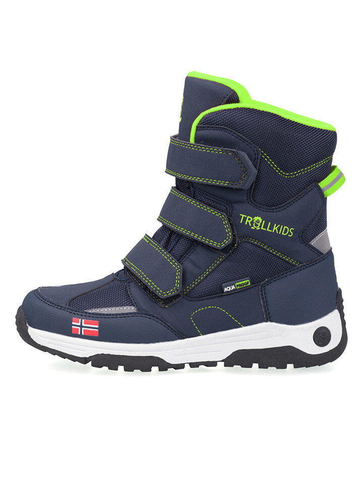 

Ботинки Trollkids Lofoten XT, цвет Dunkelblau/ Hellgrün