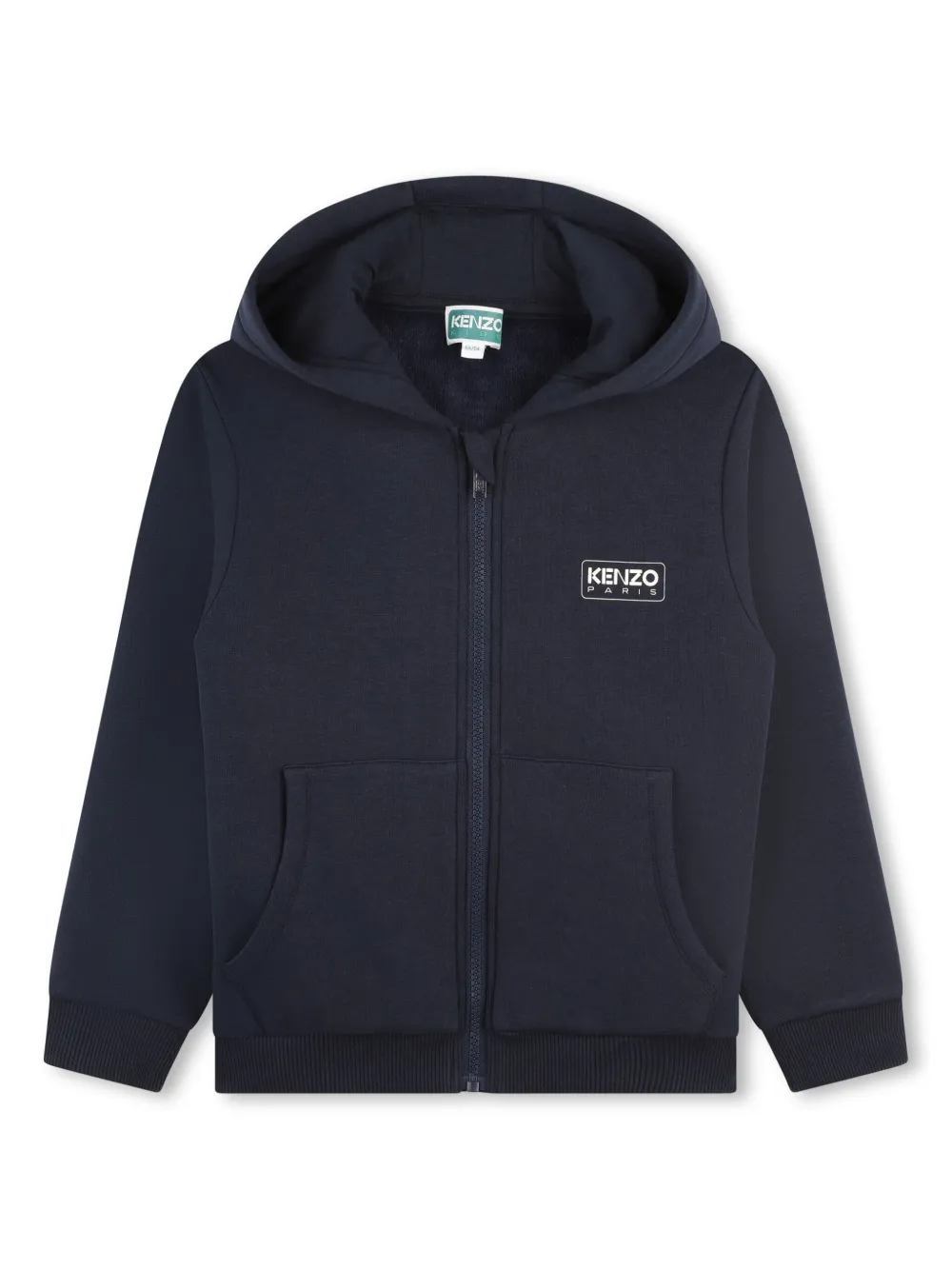 

Худи на молнии с логотипом Kenzo Kids, синий