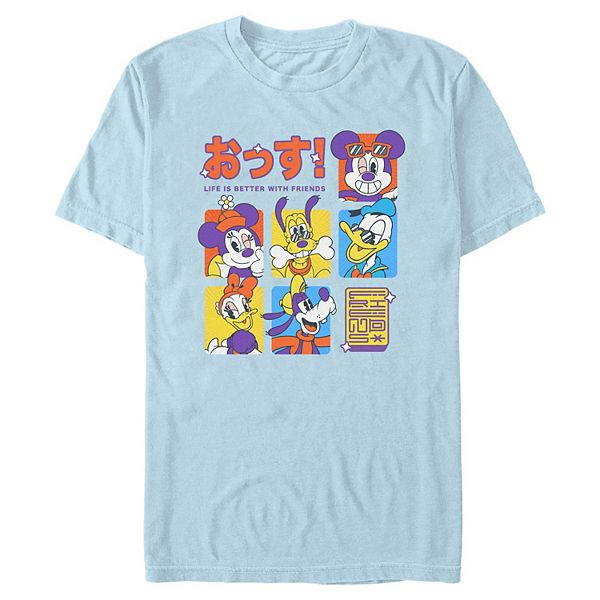 

Мужская футболка с принтом Mickey Mouse Life is Better with Friends Disney