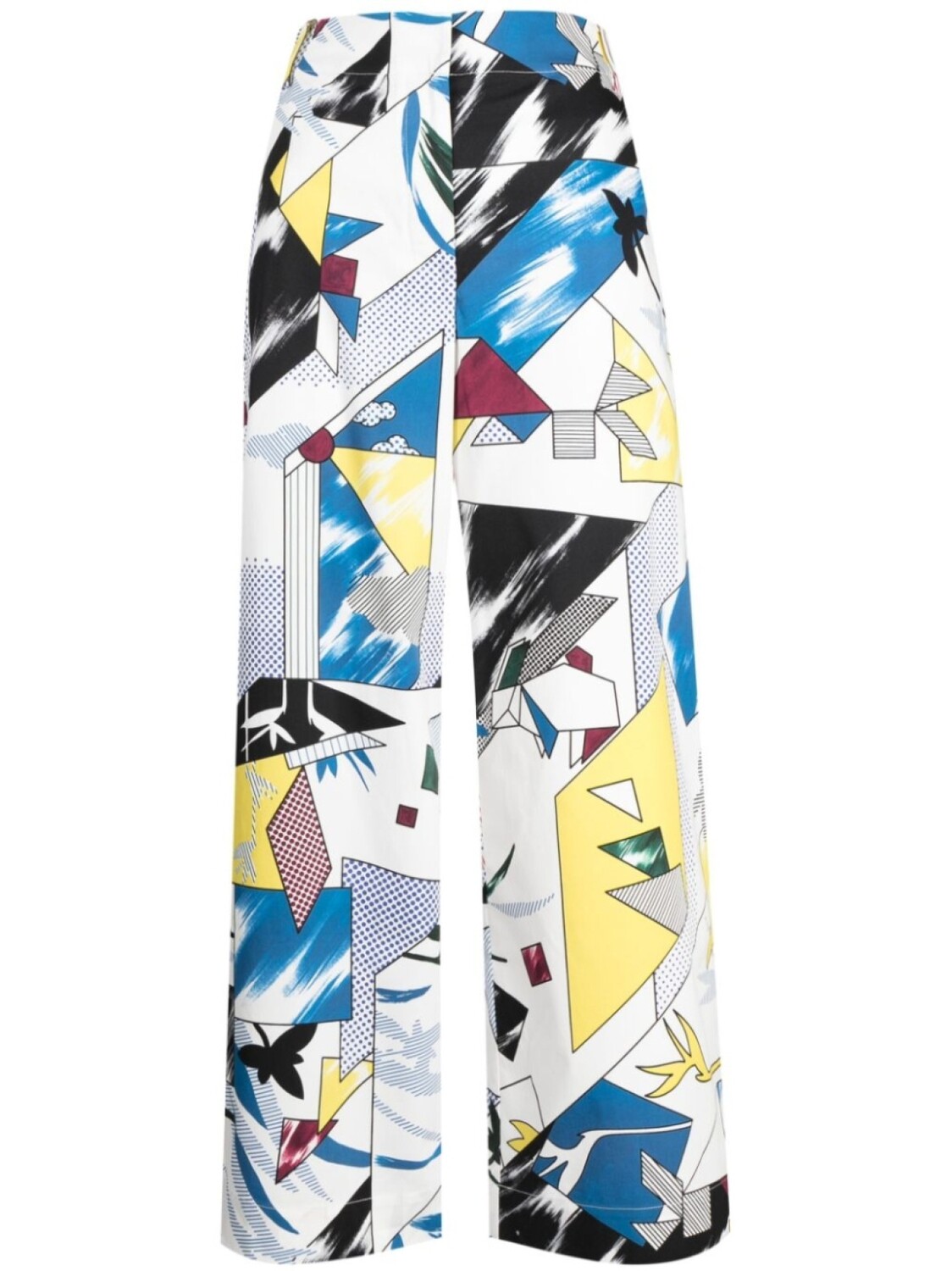 

SHIATZY CHEN брюки Dexterity Collection с графичным принтом, белый